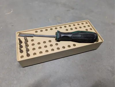 Gridfinity Bosch screwdriver and bit holder