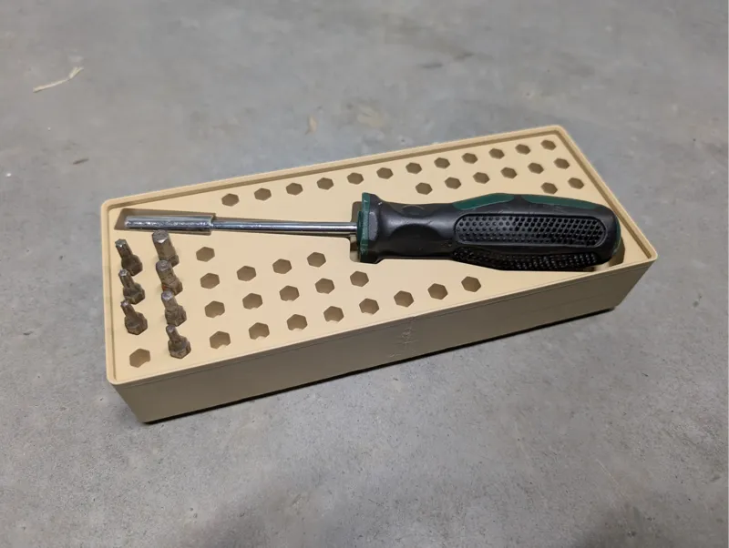 Gridfinity Bosch screwdriver and bit holder