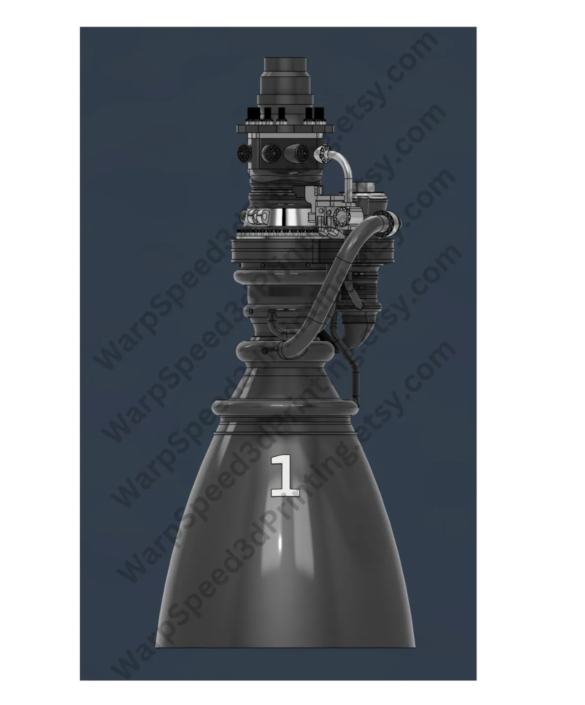 SpaceX Raptor 3 Rocket Engine view 3