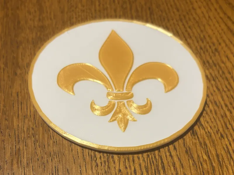 sous verre fleur de lys