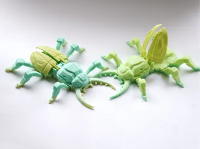 Print in Place Mechanical Stag Beetle
