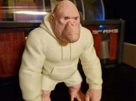 king kong gorilla sportivo con felpa