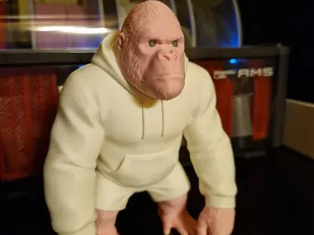 king kong gorilla sportivo con felpa