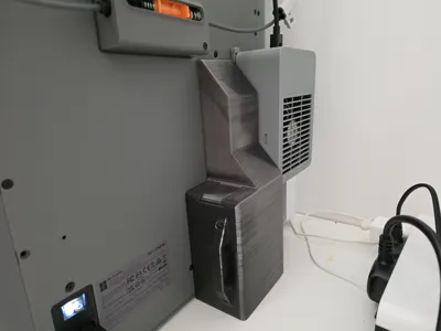 P2S Poop Bin (Right side BambuLab Exhaust Fan Kit)