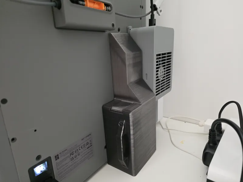 P2S Poop Bin (Right side BambuLab Exhaust Fan Kit)