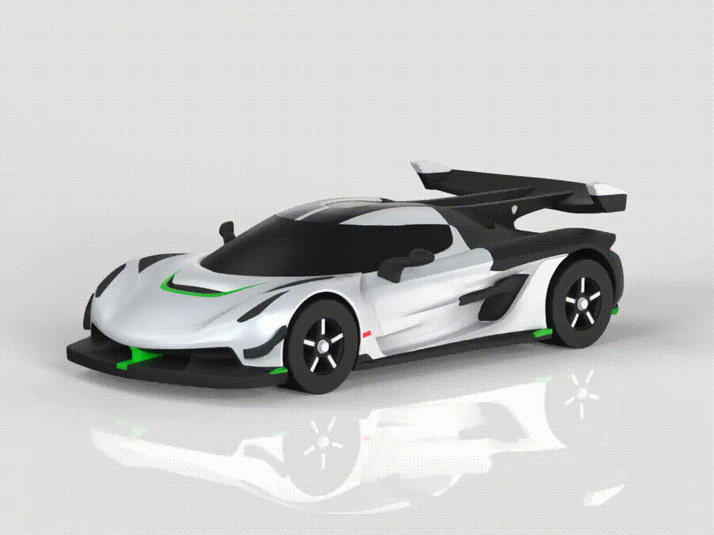 【Koenigsegg】 Jesko Track sürüm 1/64 gövde