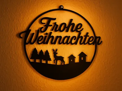 Merry Christmas – Winter Wall Sign