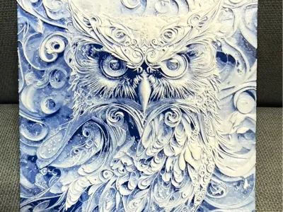 Owl owl-Hueforge
