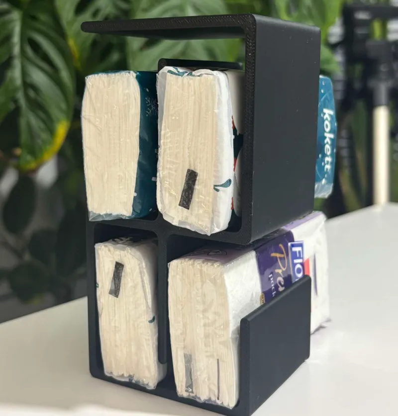 Minimalistic pocket tissue stand