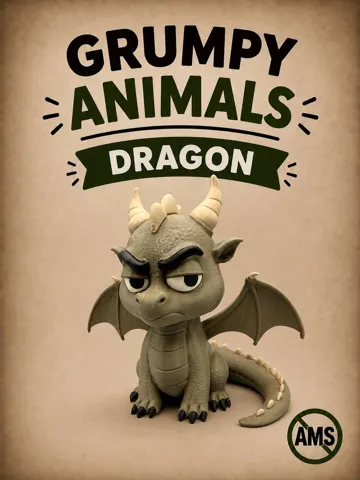 Adorno temático: Grumpy Dragon — vista de referencia 2
