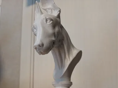 Bust of a Galgo Espanol