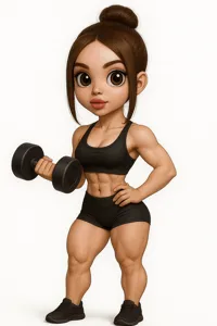 Figurine fille fitness/musculation — photo 3