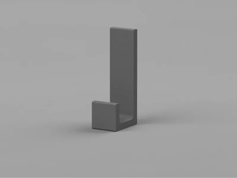 einfacher Klebehaken (anpassbar)