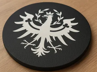 Glasuntersetzer – Tiroler Adler