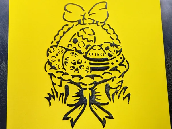 Pochoir à gâteau — panier de Pâques