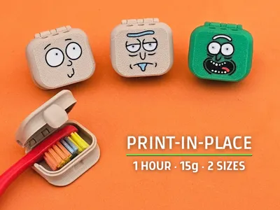 Sci-Fi Portal Toothbrush Cases – Print-in-Place