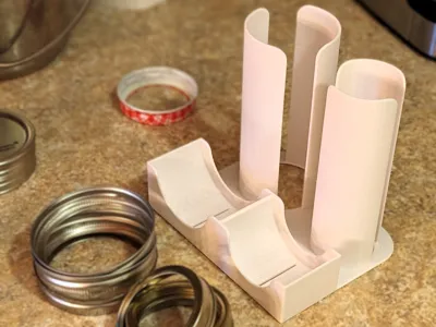 Dual Size Jar Lid Holder, Holds 30+ lids