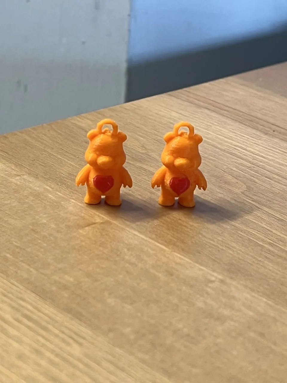 care bear earrings view 2