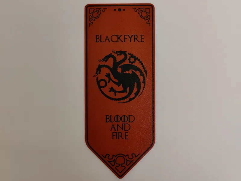 Game Of Thrones - Blackfyre BOOKMARK