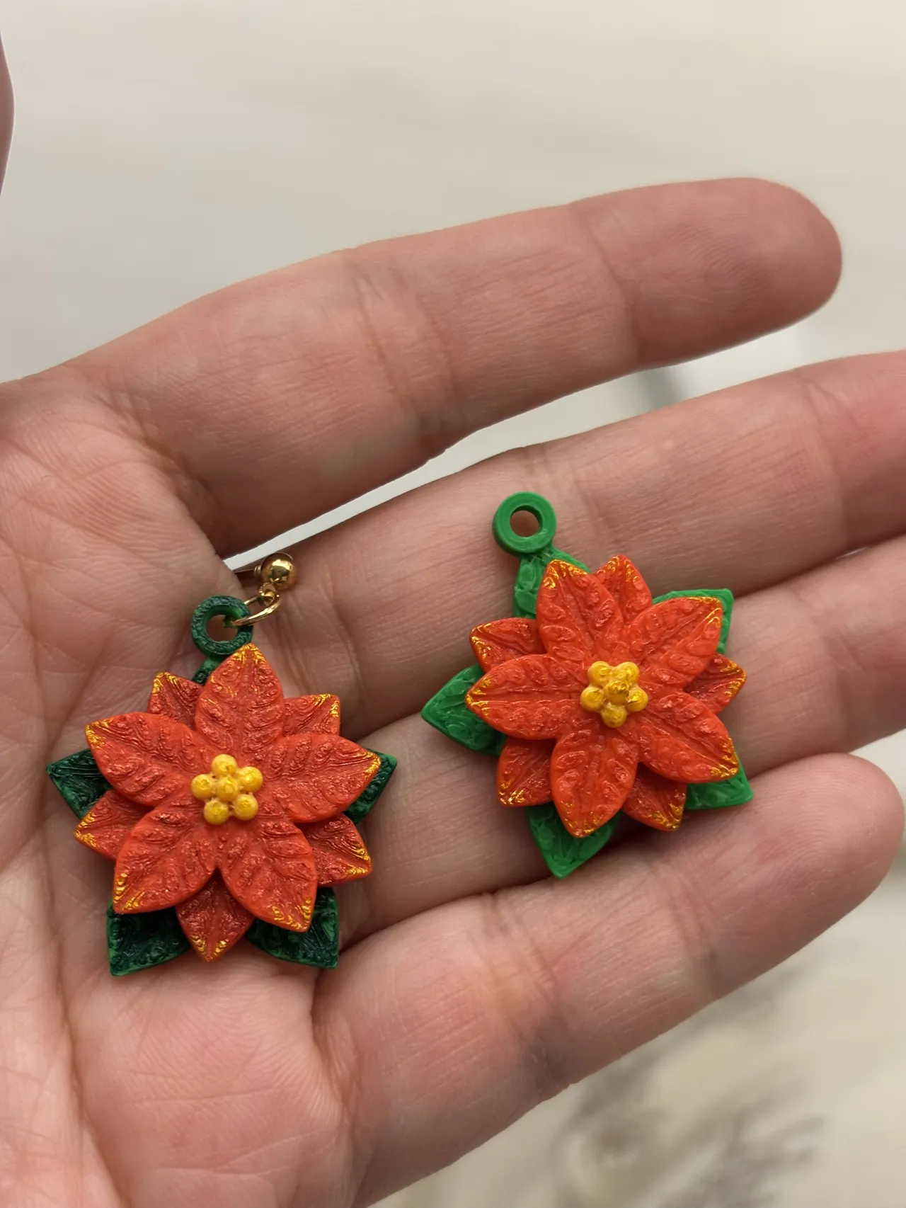 Poinsettia Glow Earrings view 4