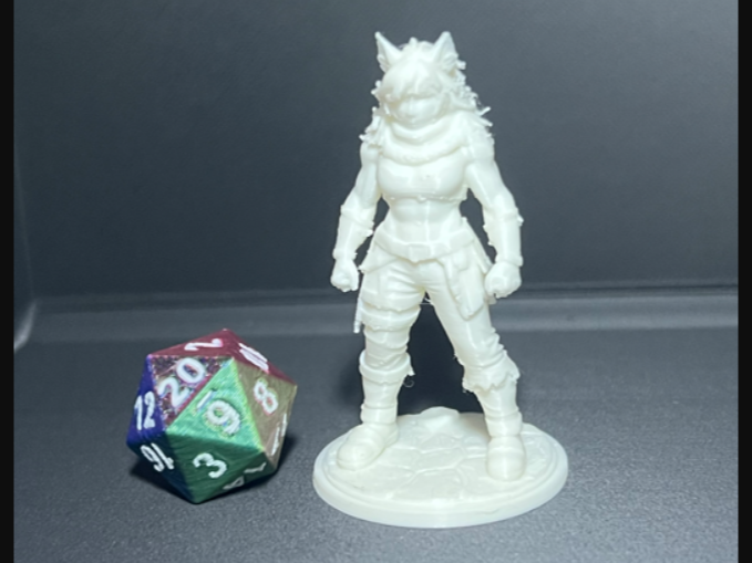 D&D-Mischling-Kämpferin