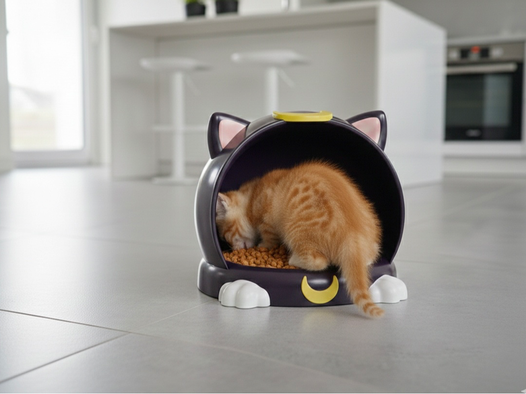 Moon Cat Food Bowl