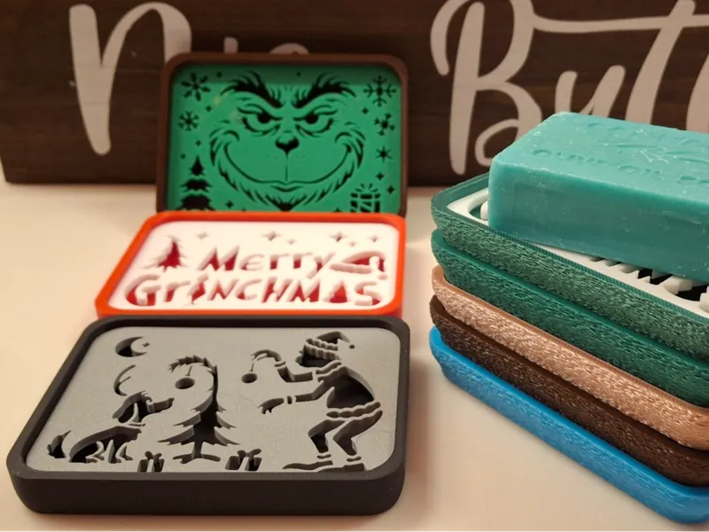 Grinch Self Draining Soap Dish / Sponge Holder
