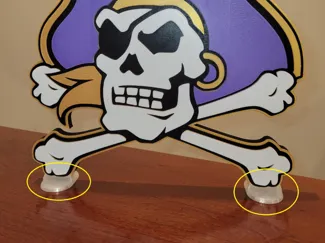 A stand for ECU Sign