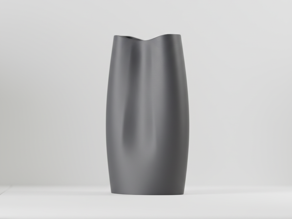 Smooth Minimalist Vase. Aesthetic Decor
