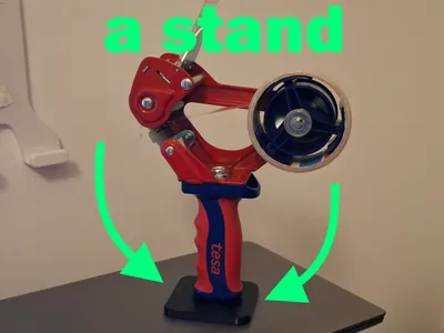 Stand for packing tape dispenser gun TESA comfort