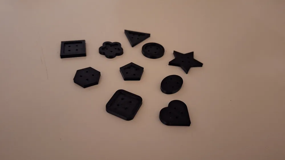 Customizable button generator (infinite shapes) - Free 3D Print Model ...
