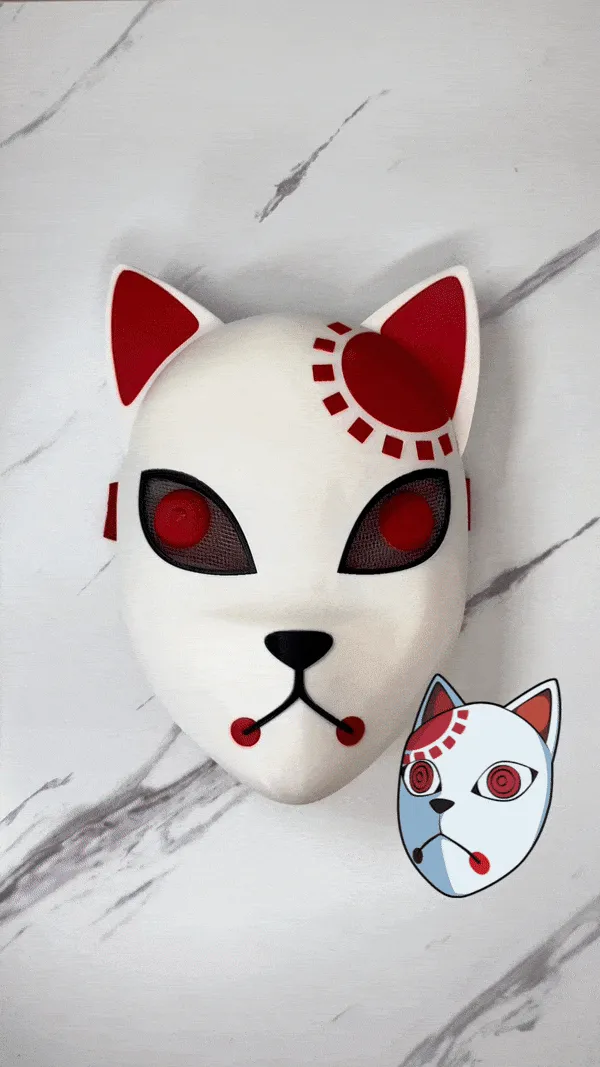 Demon Slayer Mask - Tanjiro view 2
