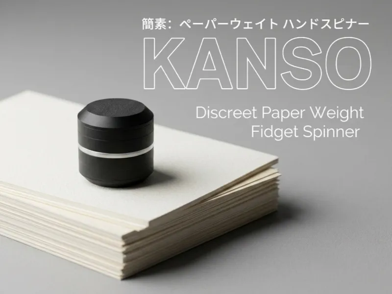 KANSO Discreet Office Paper Weight Fidget Spinner