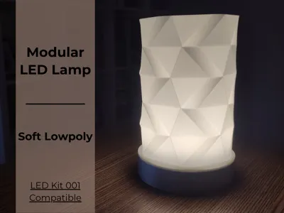 Modular LED Lamp - Soft Lowpoly