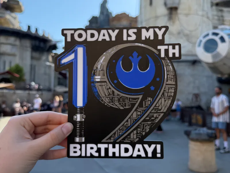 Star Wars 19th Birthday sign