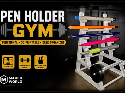 Pen Holder Gym 