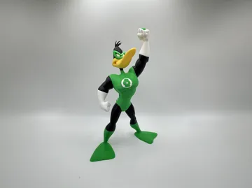 Accesorio para impresora 3D: Daffy Duck Green Lantern No AMS — vista de referencia 3