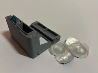 Compact travel contact lenses case