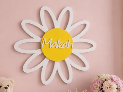 Personalised Flower Decor Set – 5 Designs Custom