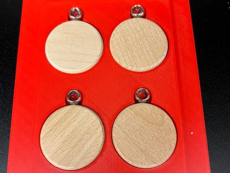 Laser Jig for 38mm Round Wood Key Fobs