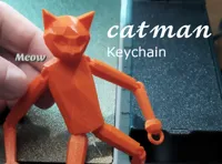 Porte-clés chat humanoïde flexible — photo 1