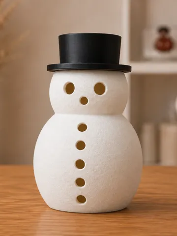 Accesorio de iluminación decorativa: Snowman LED Tealight Lantern – Christmas Decor — vista de referencia 2
