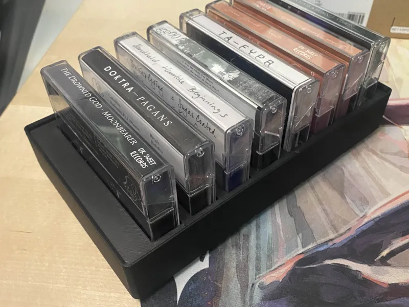 Gridfinity Cassette Tape Case Holder