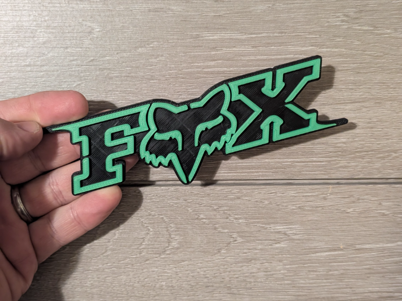 Fox Racing logo sign plaque 2-sizes