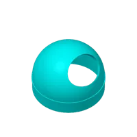 Rain Vent Cover - 5.5 Inch Diameter - No Screw