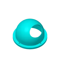 Rain Vent Cover - 5.0 Inch Diameter - Screw
