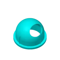 Rain Vent Cover - 4.0 Inch Diameter - Screw