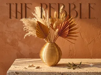 The Pebble - Ridged Stoneware Style Vase