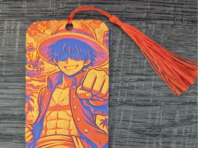 Punto de Libro Fanart Luffy
