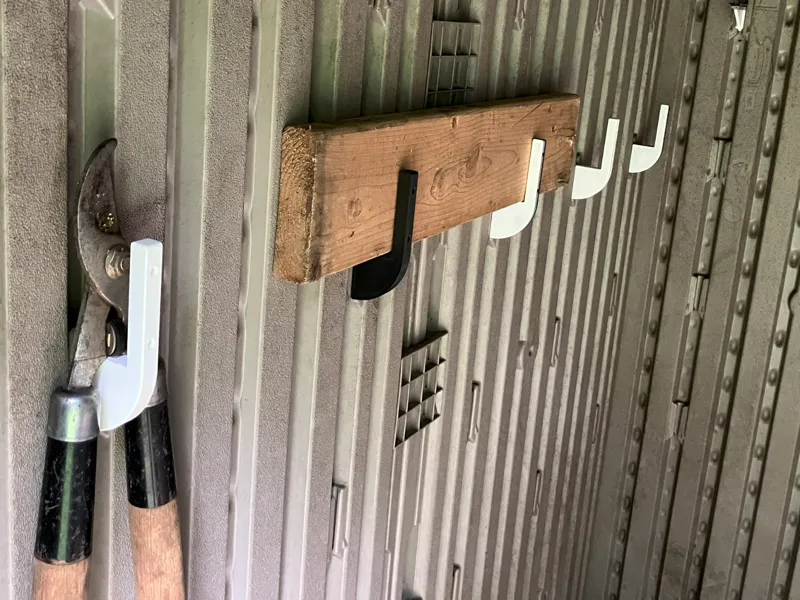 2x4 Bracket or Hook for Rubbermaid Shed